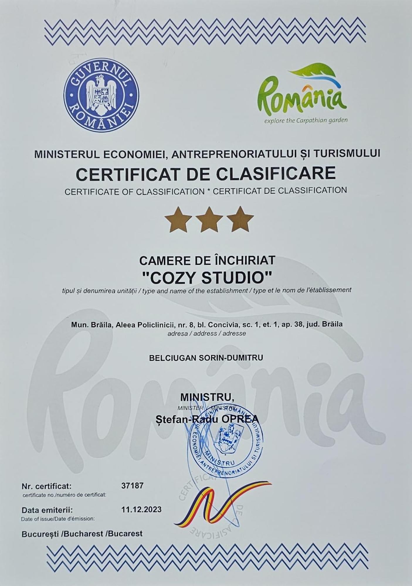 Cozy Studio Brăila Buitenkant foto